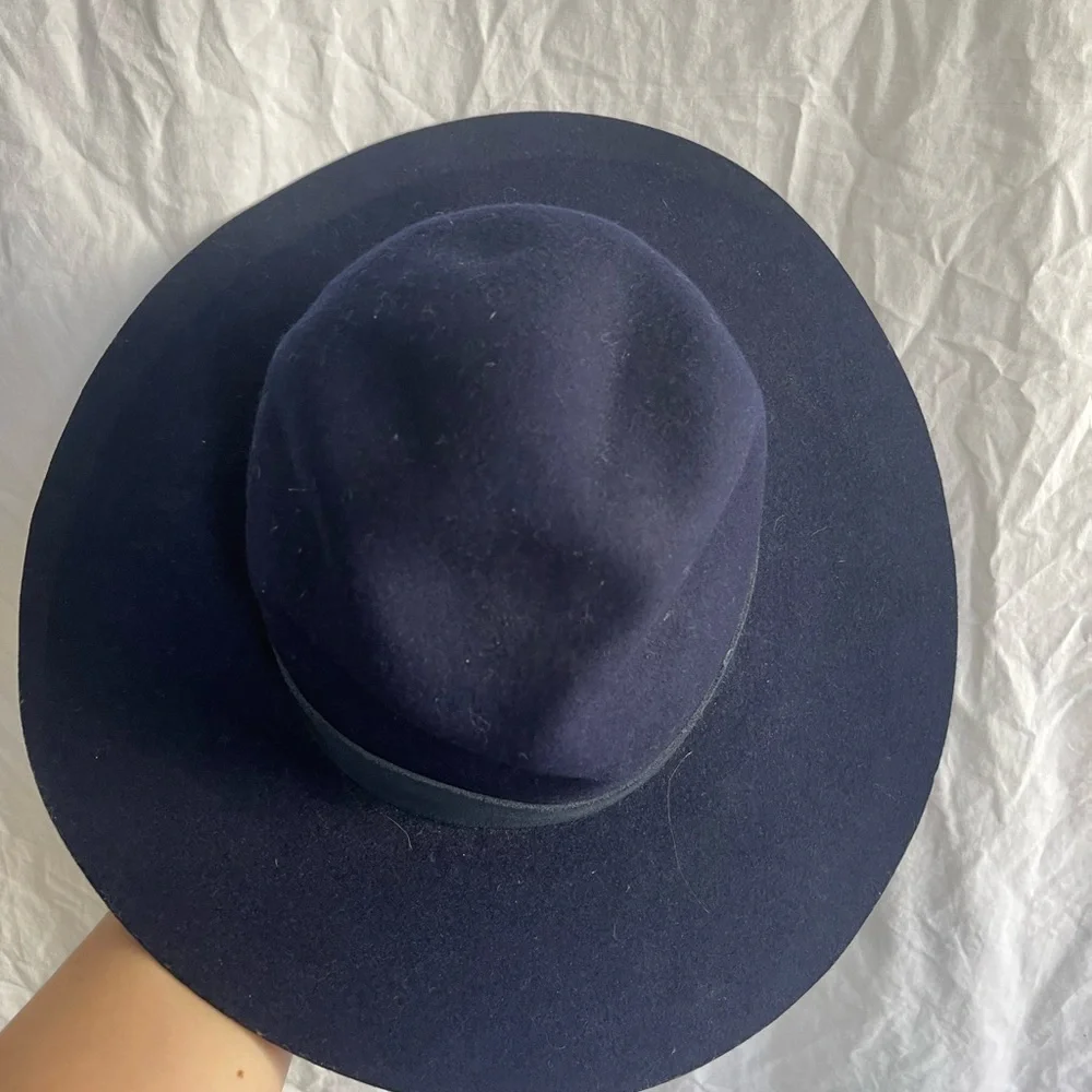 Anthropologie | Accessories | Navy Anthropologie Wool Fedora